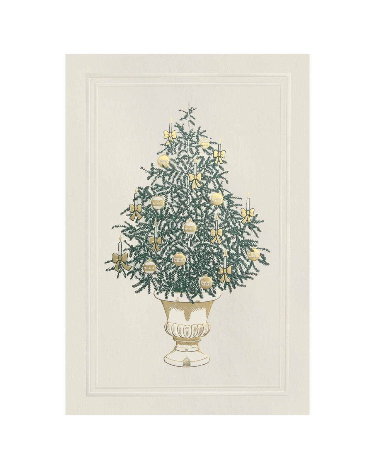 Tree in Pot Christmas Card