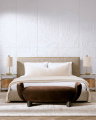 Stirling Bench Sonoma Brown Velvet