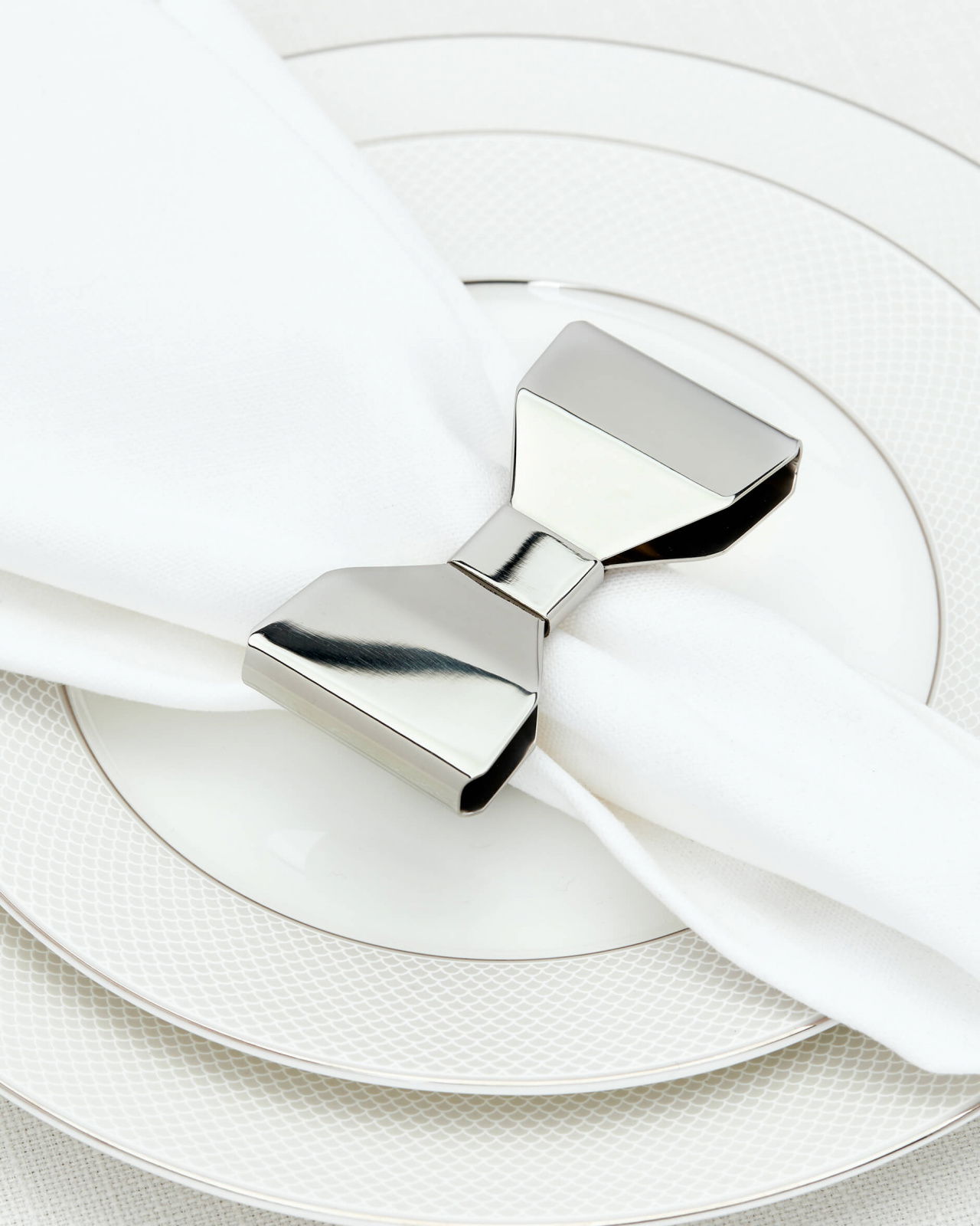 Bowie servettring stål 2-pack