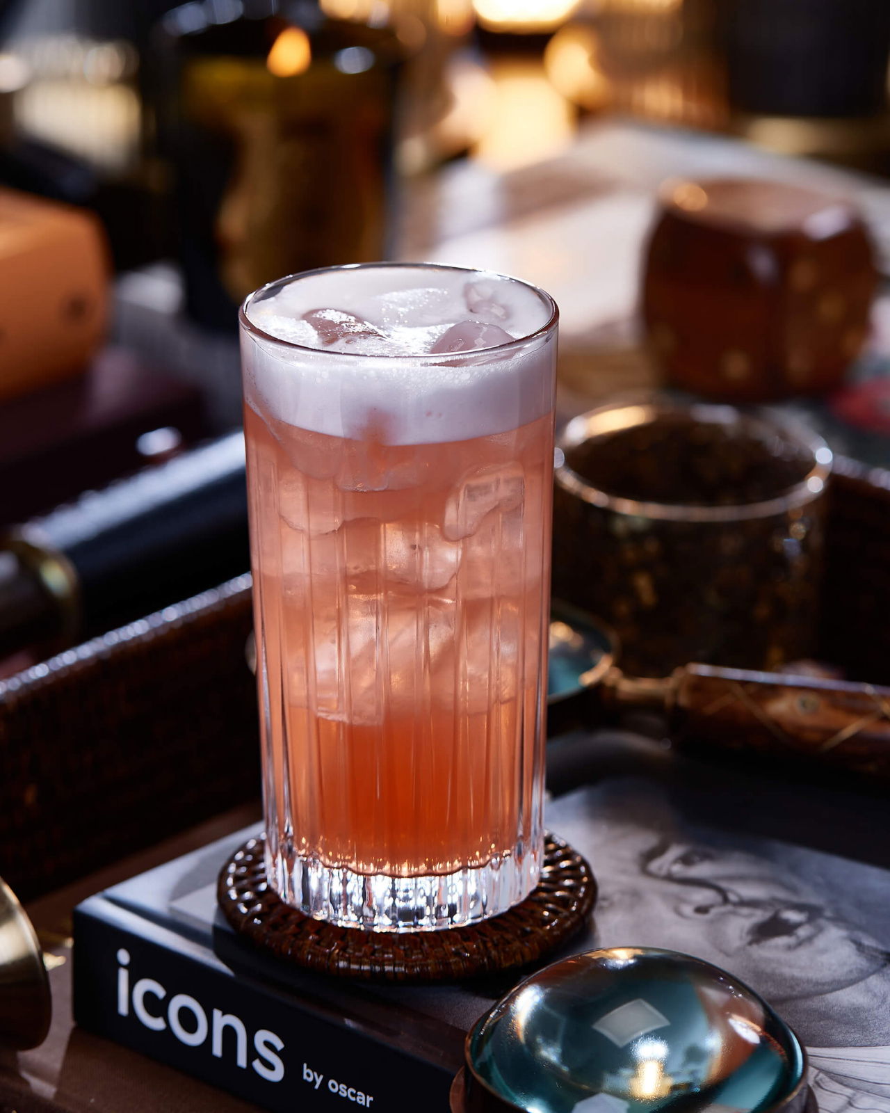 Manhattan highball-lasit kristalli