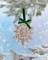 Weston Snowflake Ornament Gold/Green