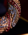 Selma Christmas Wreath Brooch Red