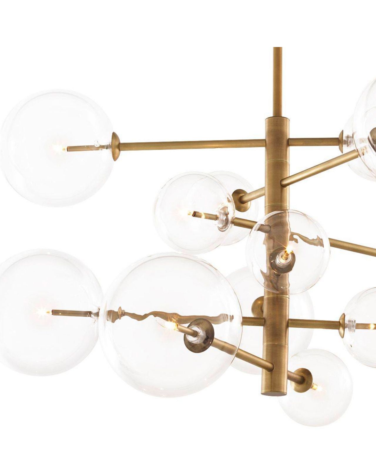 Loftlampe Argento brass