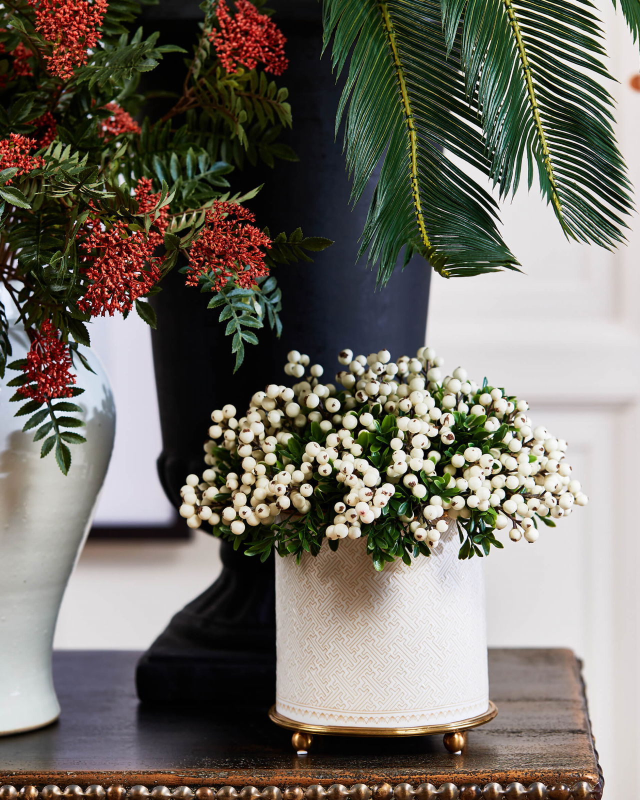 Julius Berry Branch Cut Flower White