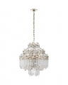 Adele Four Tier Waterfall Chandelier Polished Nickel