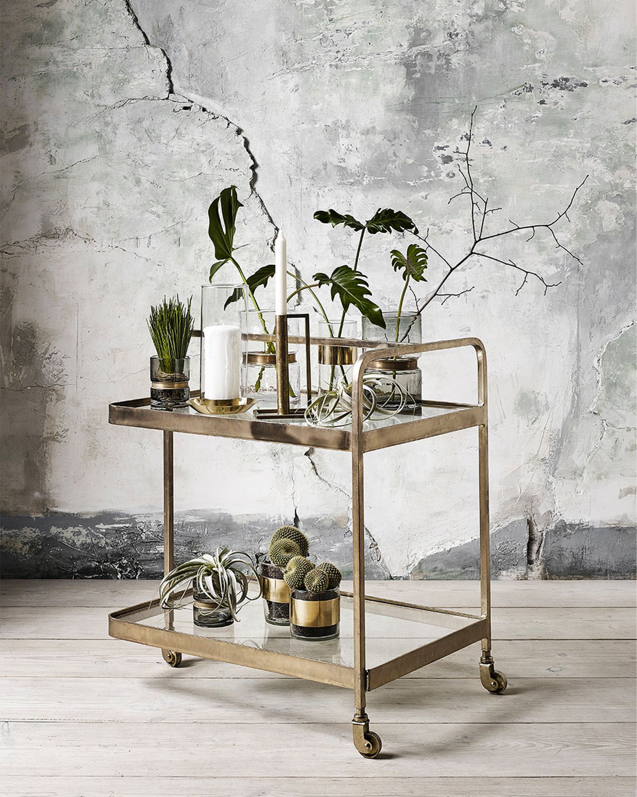 Apollo drinkvagn mässing OUTLET