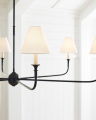 Piaf Grande Chandelier Aged Iron/Ebonized Oak