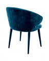 Dining Chair Cardinale Roche teal blue velvet