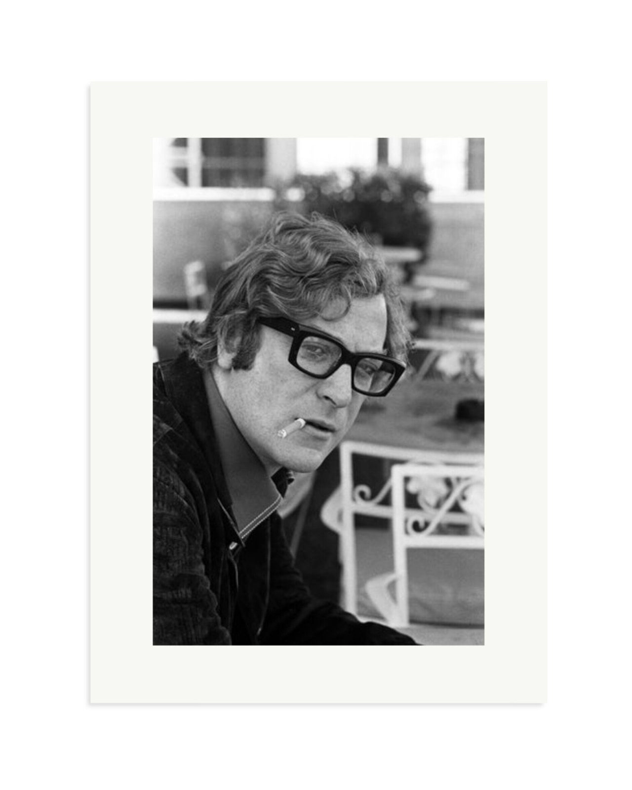 Michael Caine Smoking Print Only / XL