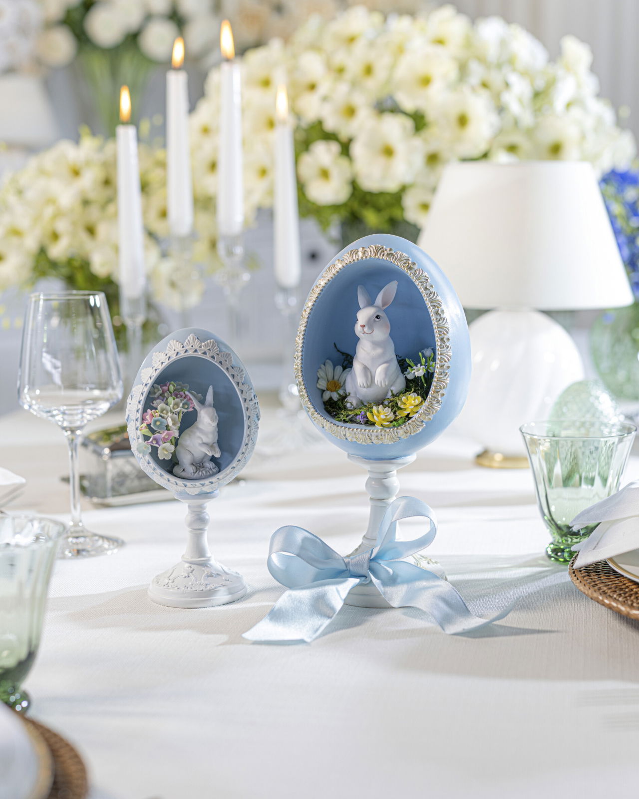 Belmont dekorationsägg på fot