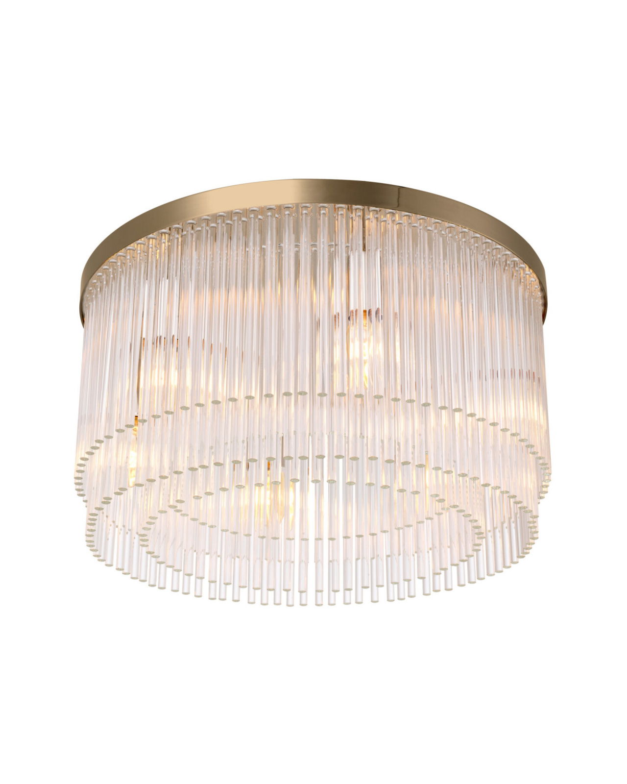 Hector plafondlamp antiek messing