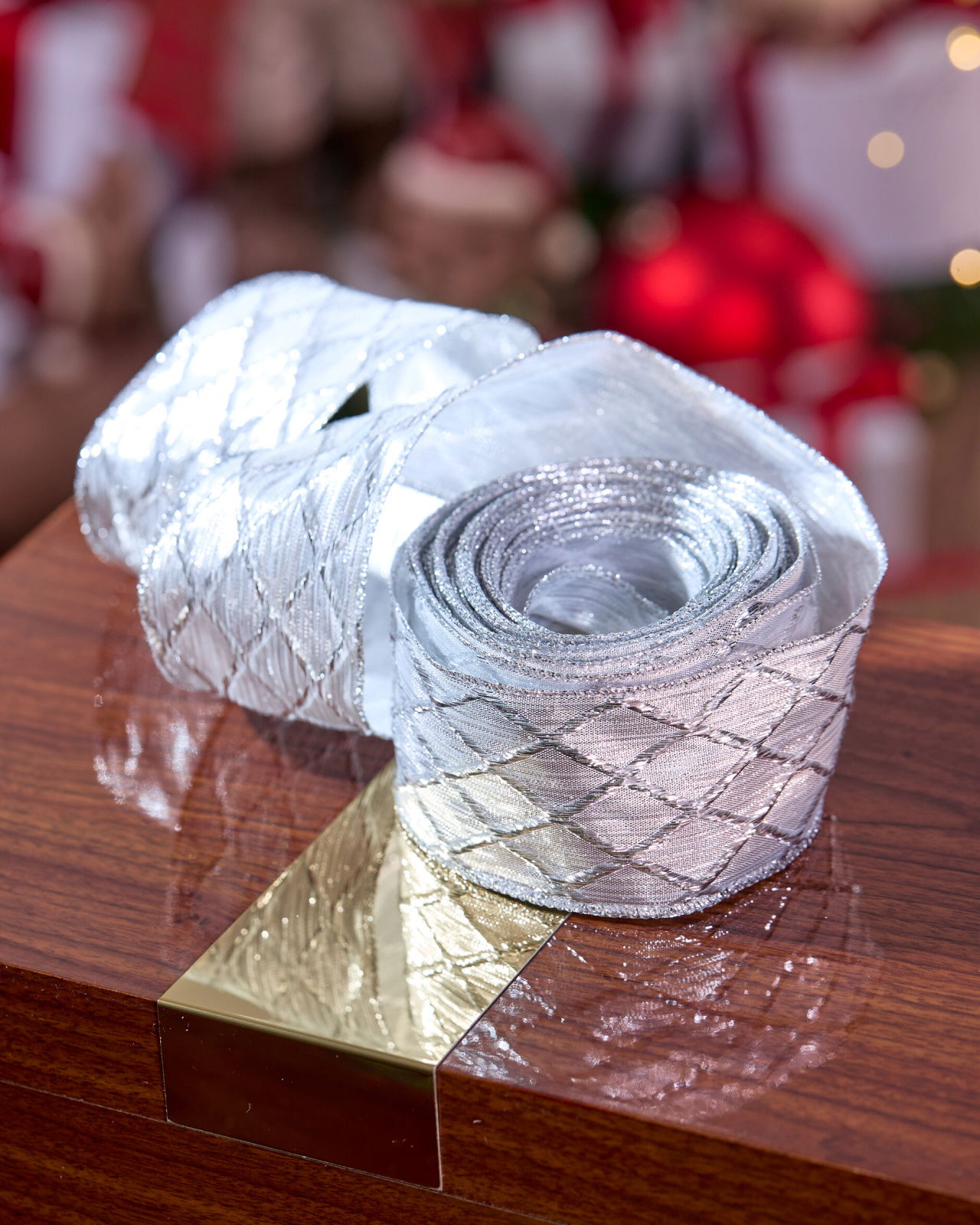 Marjorie Ribbon Silver 9m