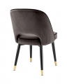 Cliff Dining Chairs Savona Grey Velvet Set of 2