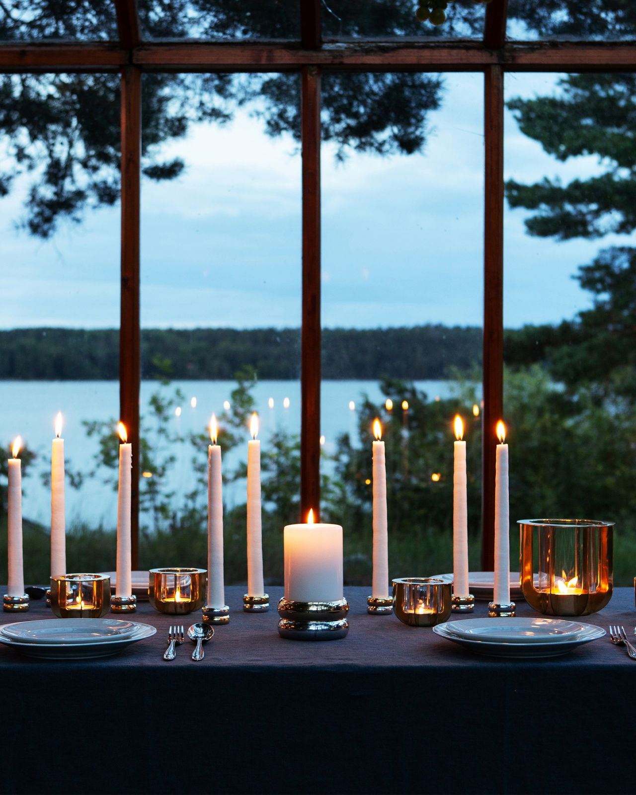 Jazz ljuslykta mässing