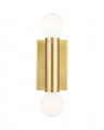 Beckham Modern Double Sconce Brass