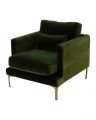 Bonham armchair amazon green/brass