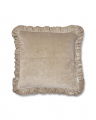 Frilled kuddfodral beige