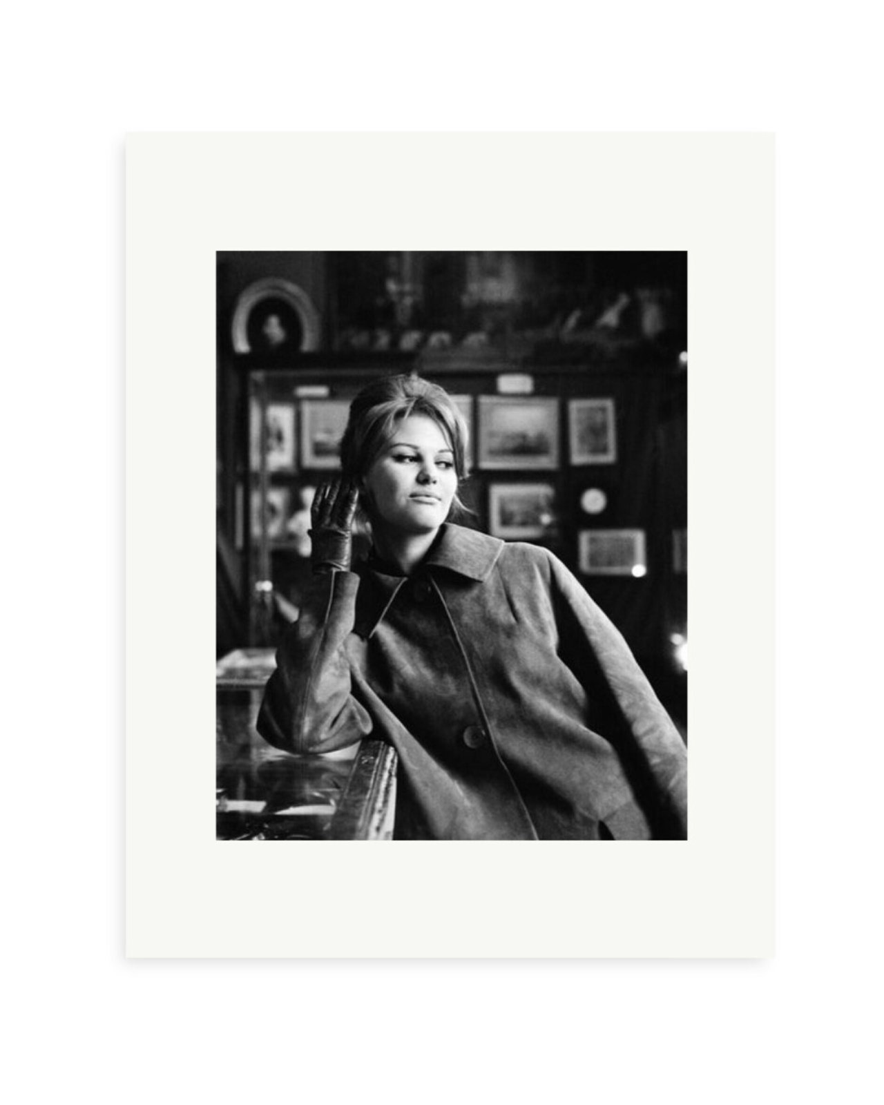 Claudia Cardinale Cafe Time Print Only / Small