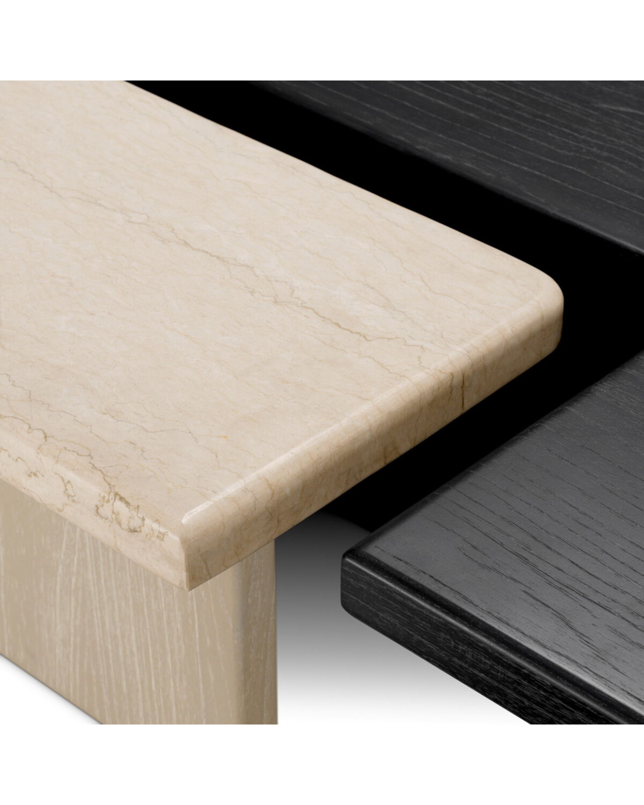 Yardham salontafel travertin set van 2