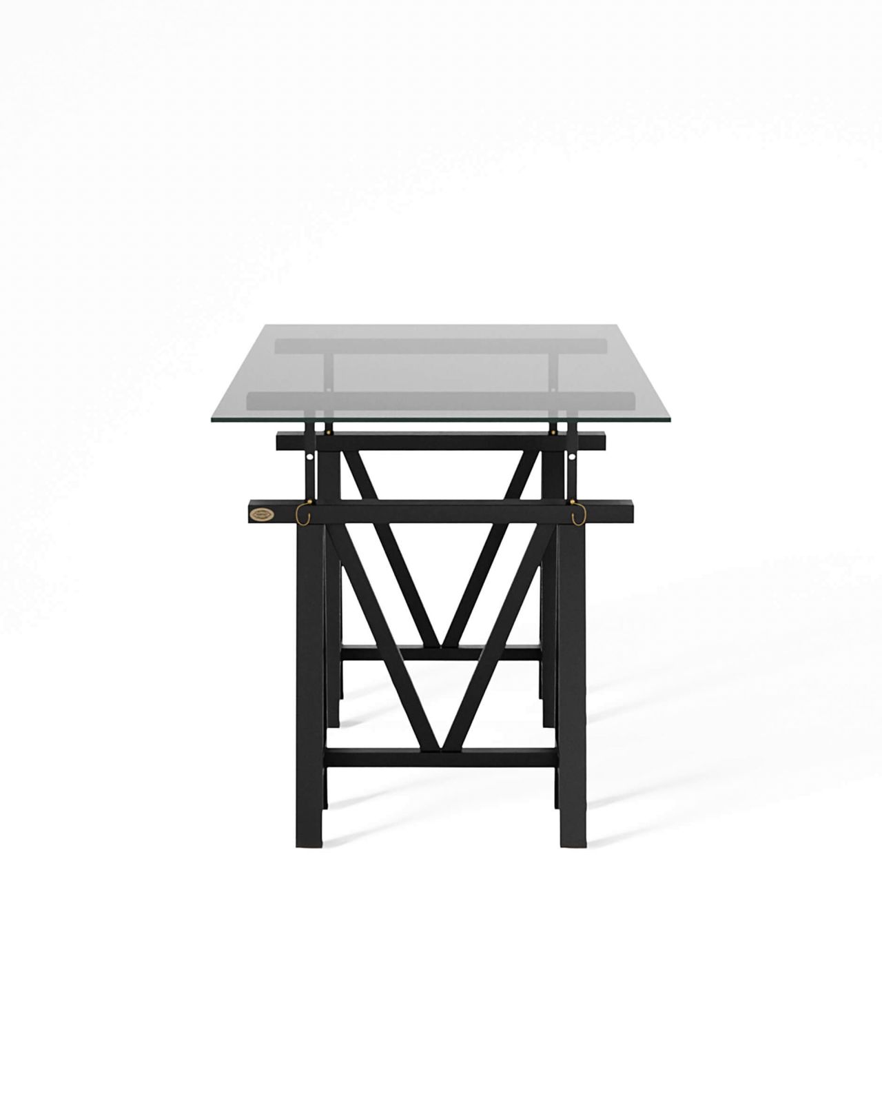 Trestle Schreibtisch Modern Black