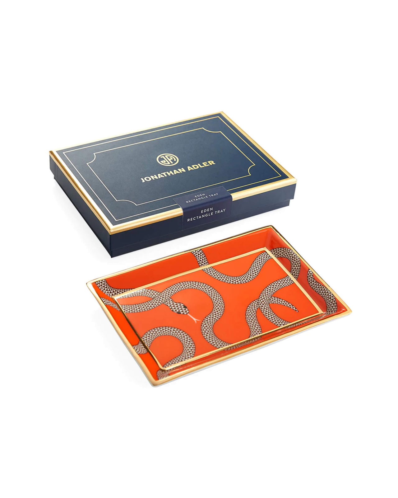 Eden fat rektangulär orange