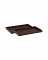 Montero tray dark brown 2-piece set