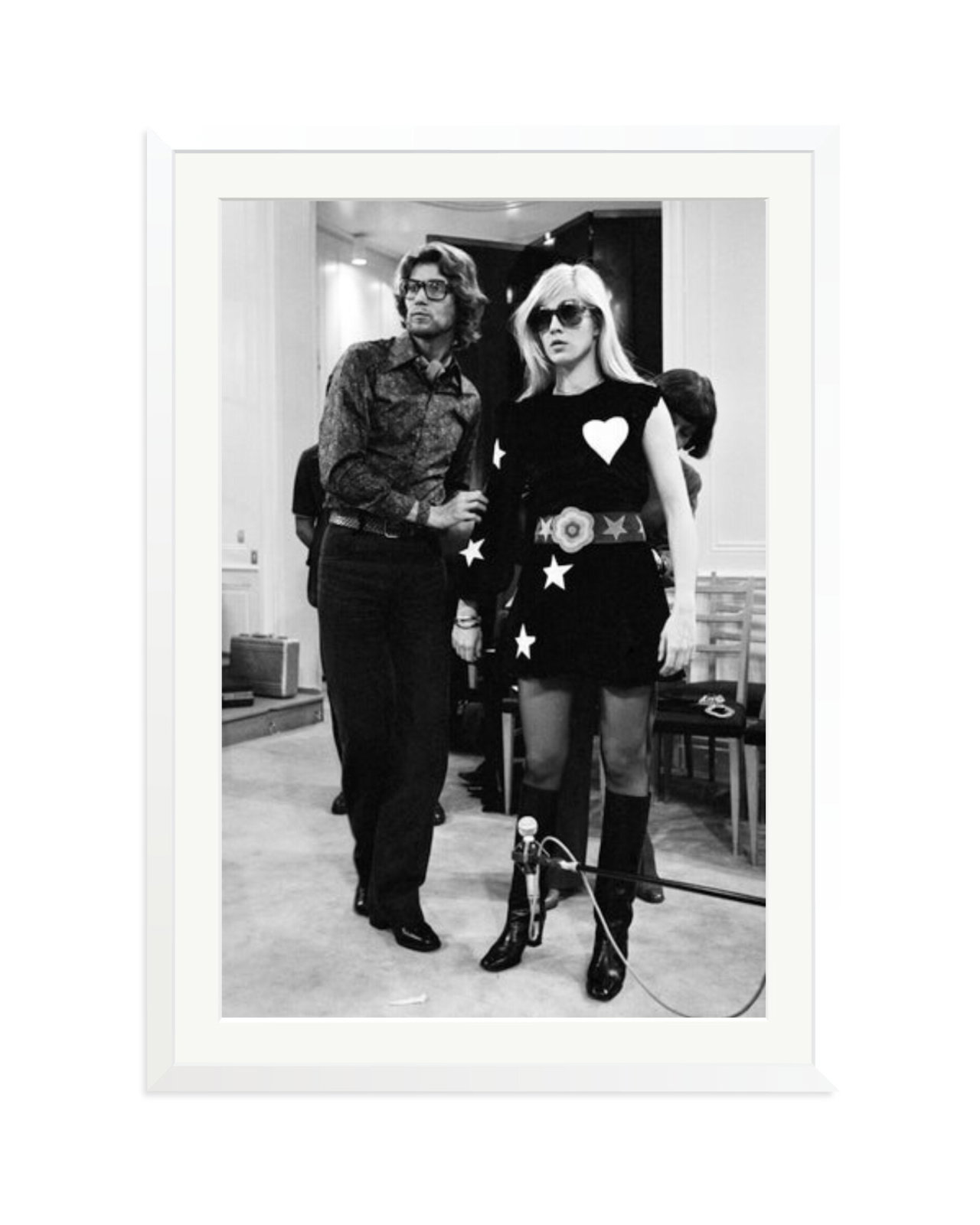 Sylvie Vartan at Yves Saint Laurent White / XXL