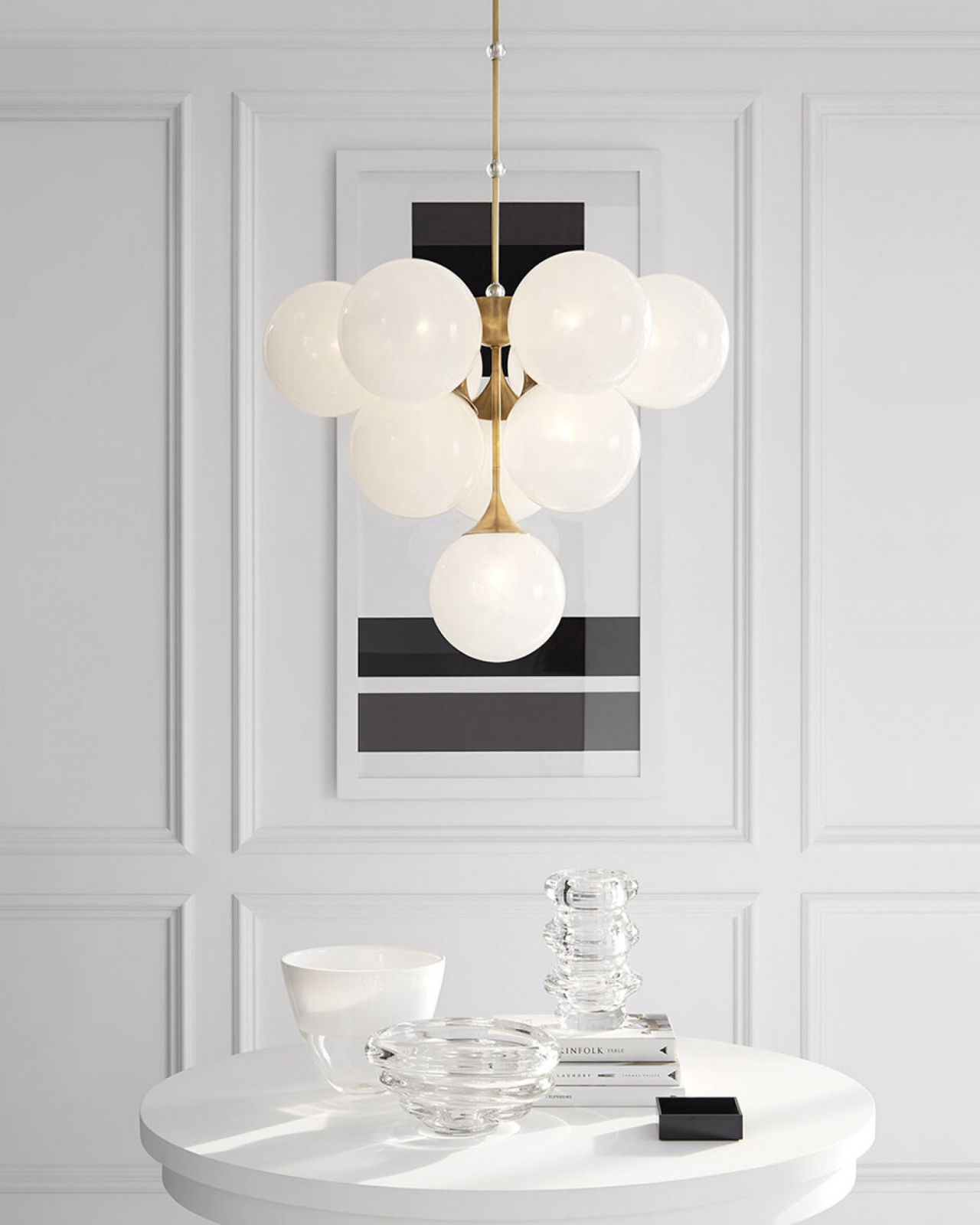 Cristol Tiered Pendant Antique Brass