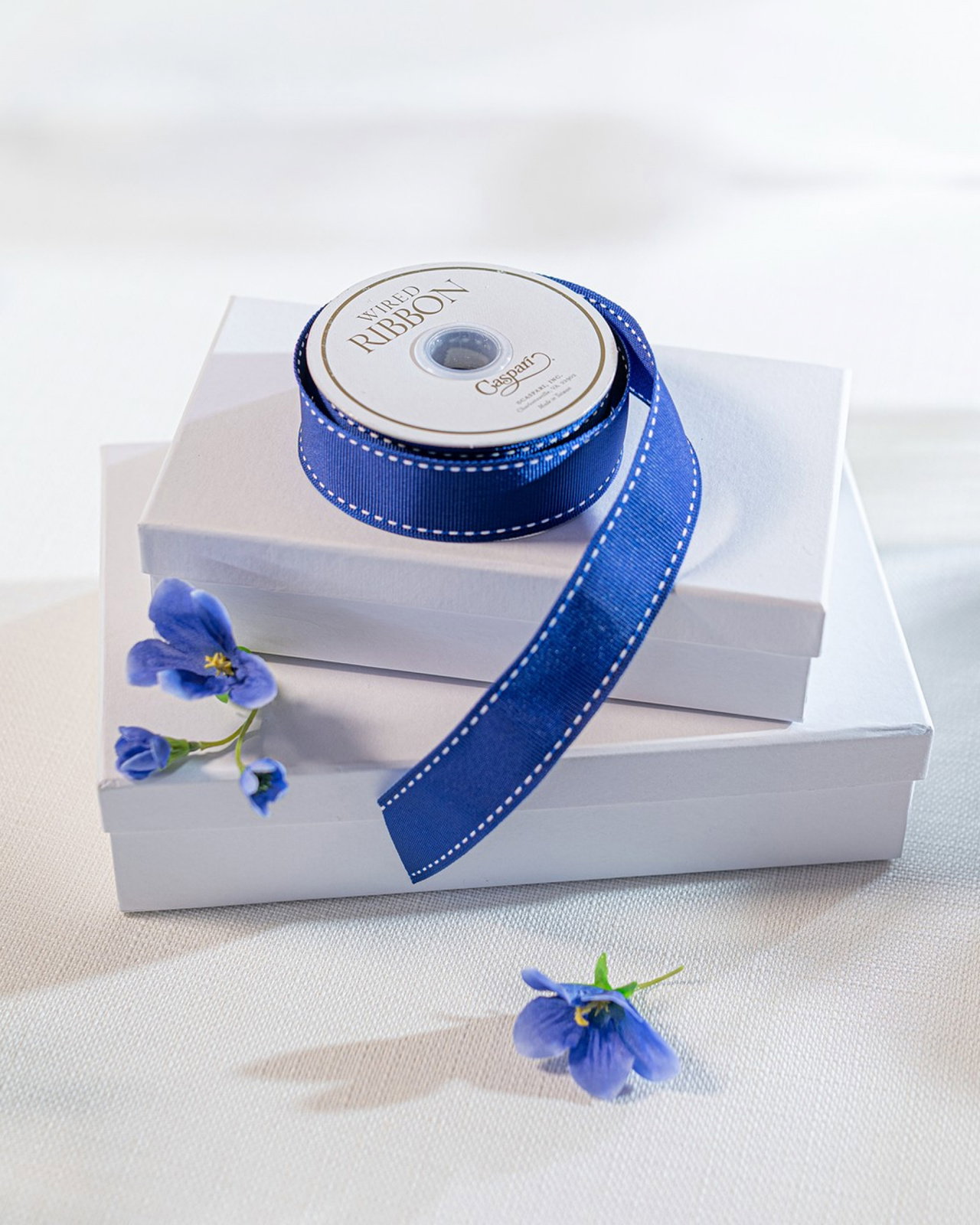 Textiellint marineblauw/wit 8,2m