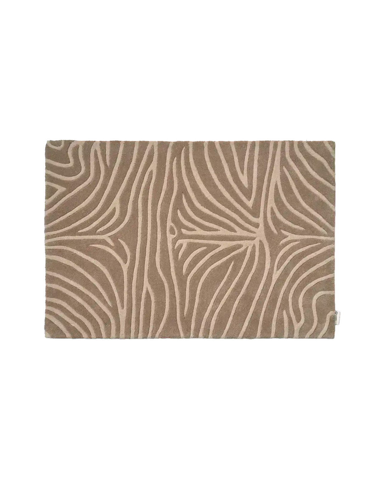 Zebra Doormat, Beige