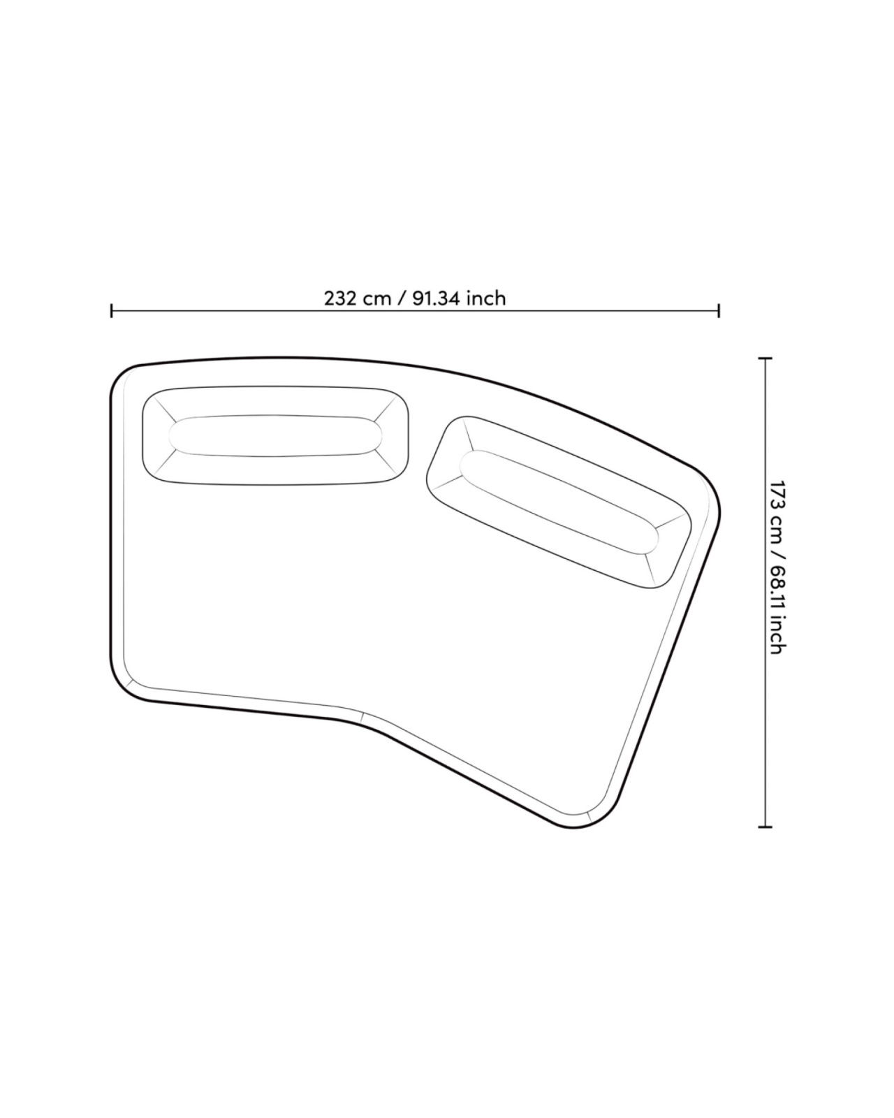 Residenza Sofa Mauritius Light Grey