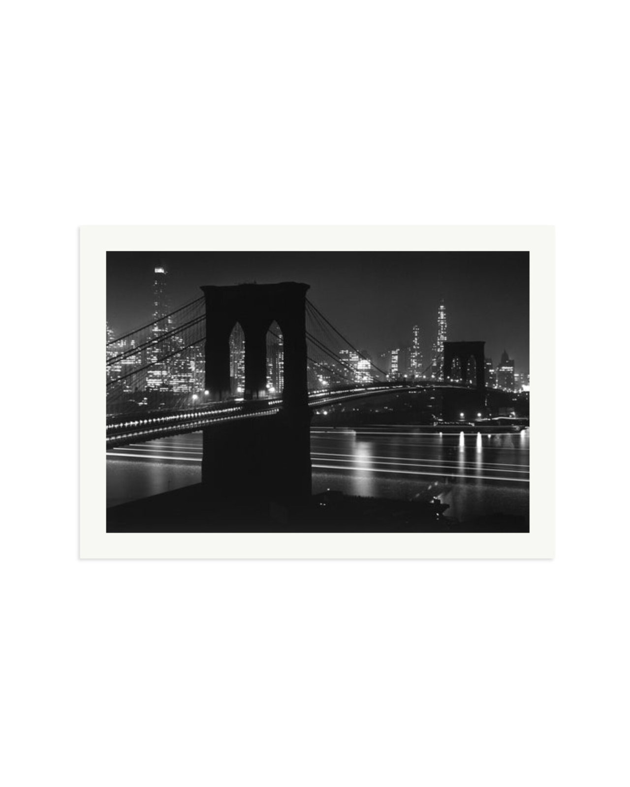 Brooklyn Bridge at Night Print Only / XXL