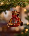 Elliot Bear Ornament Gold