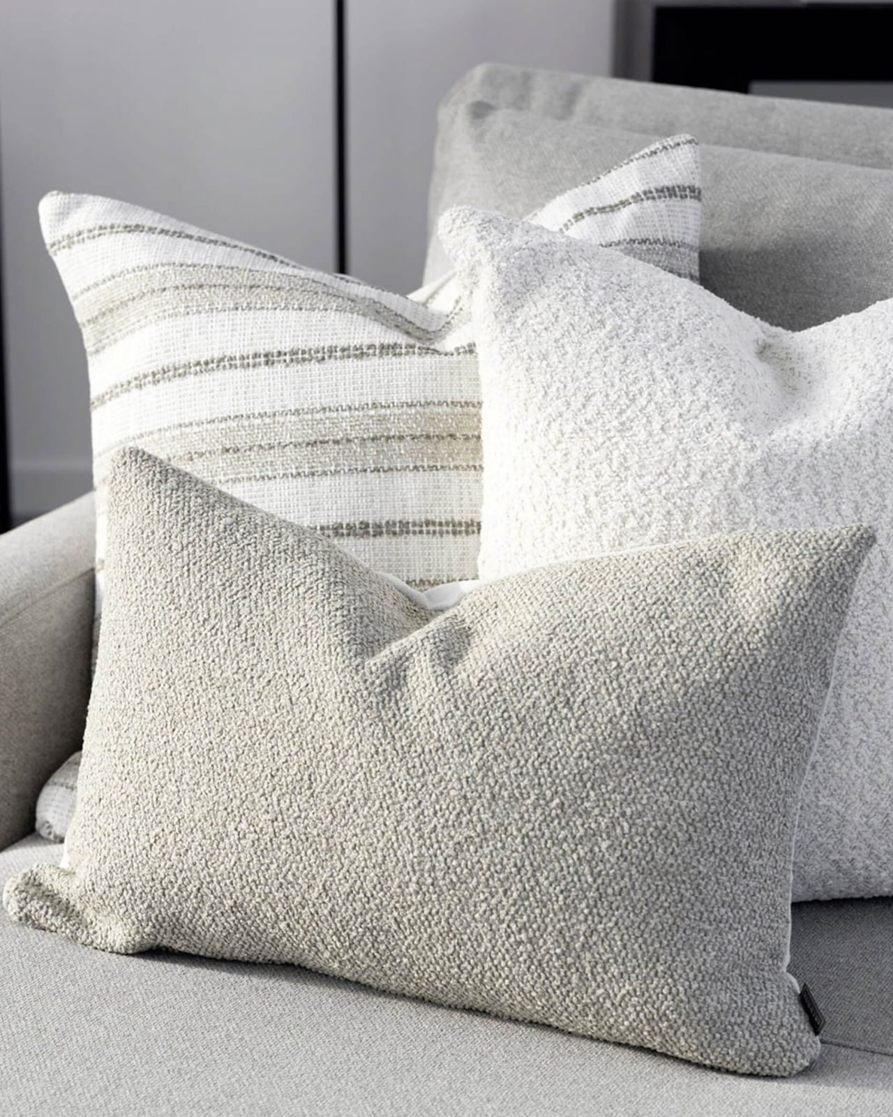 Nomad multi stripe tyynynpäälliset natural