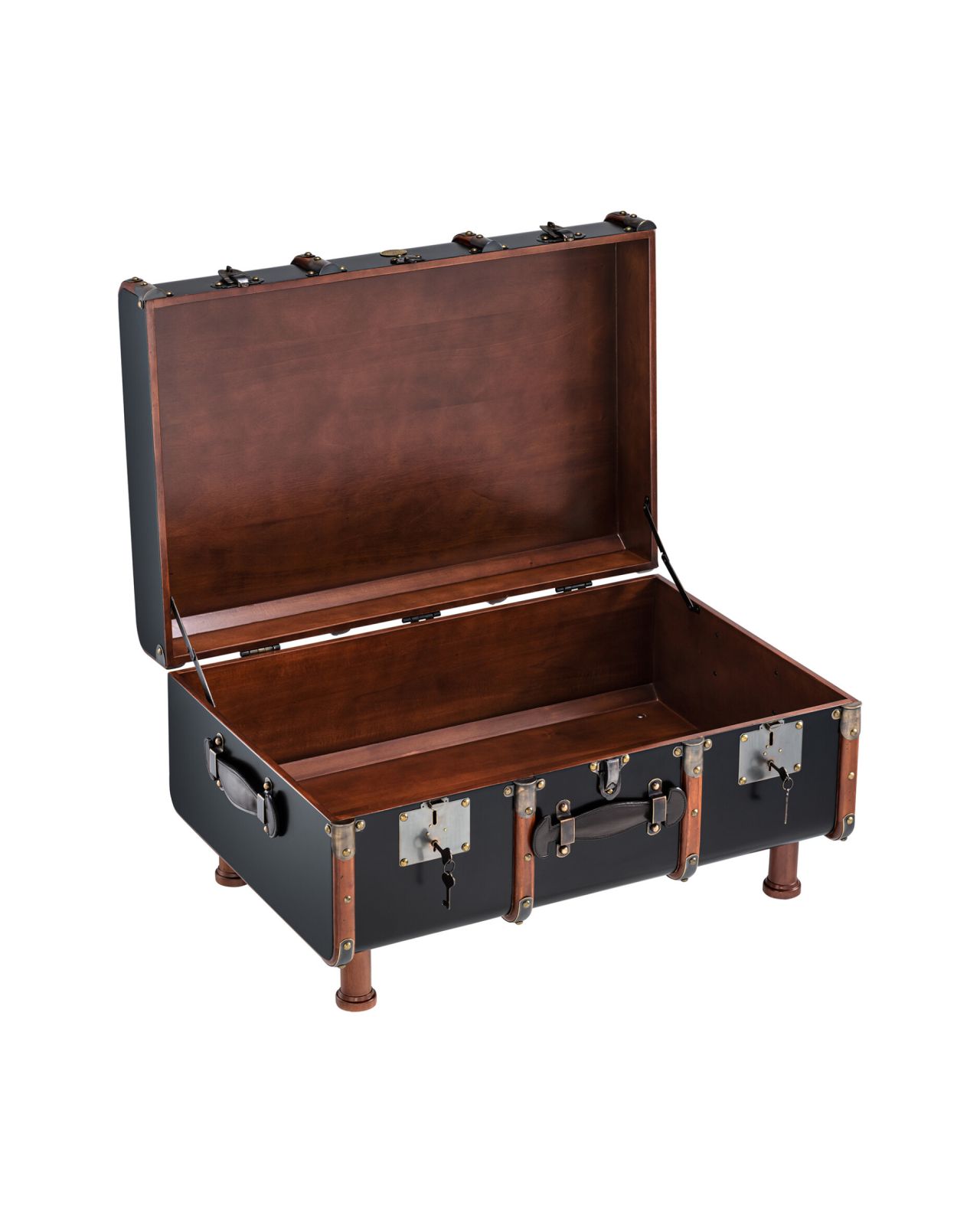 Stateroom Trunk Table, Black