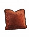Garda Velvet cushion cover fringes rosso
