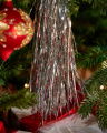 Lametta Glitter Ornament Silver