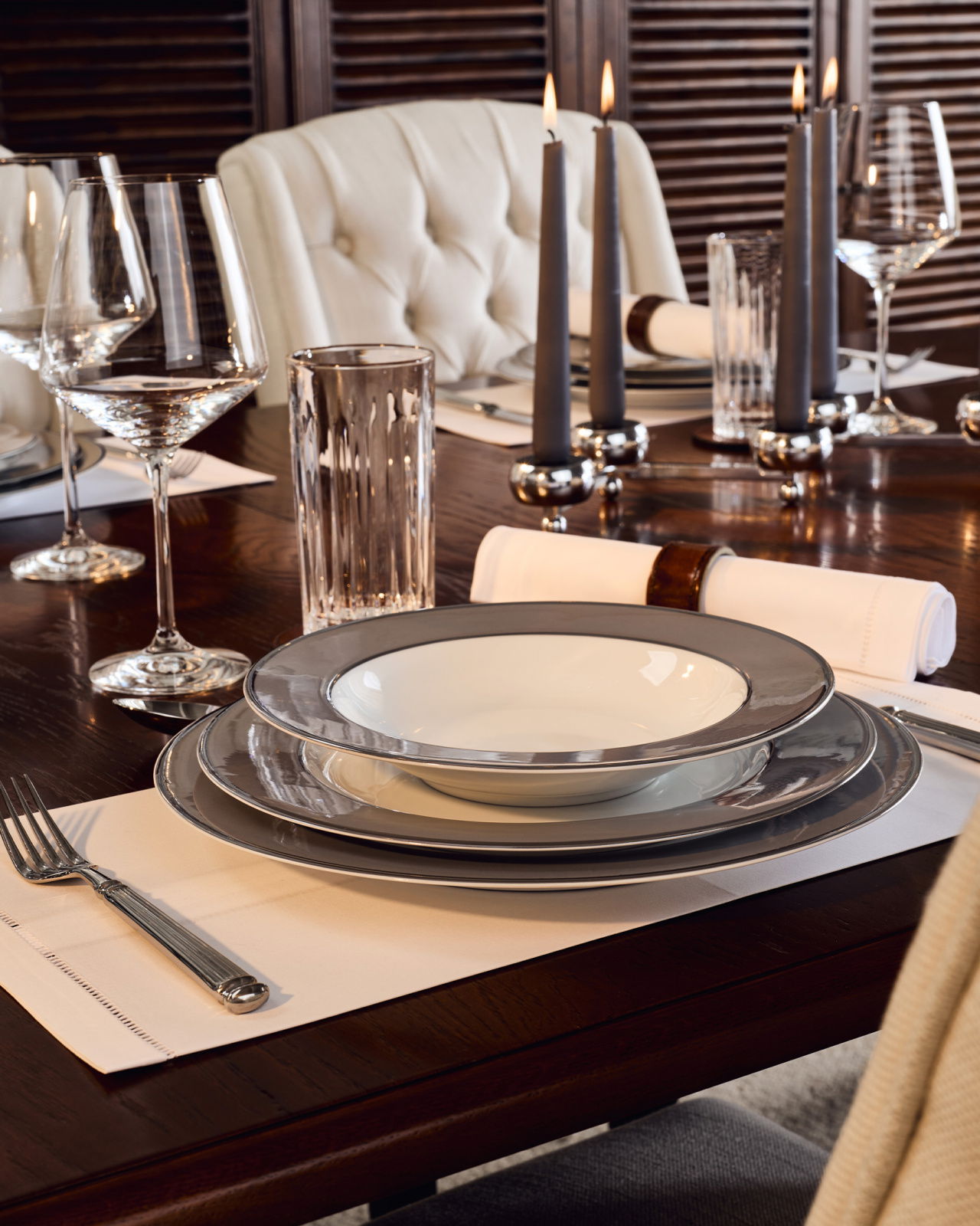 Fairmont Deep Plate Grey 6-pack