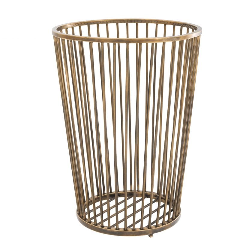 Baleana Towel Basket Vintage Brass