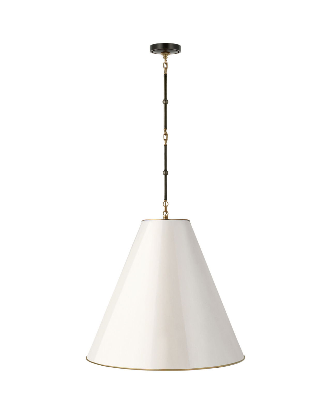 Goodman Hanging Lamp Bronze/Antique White L