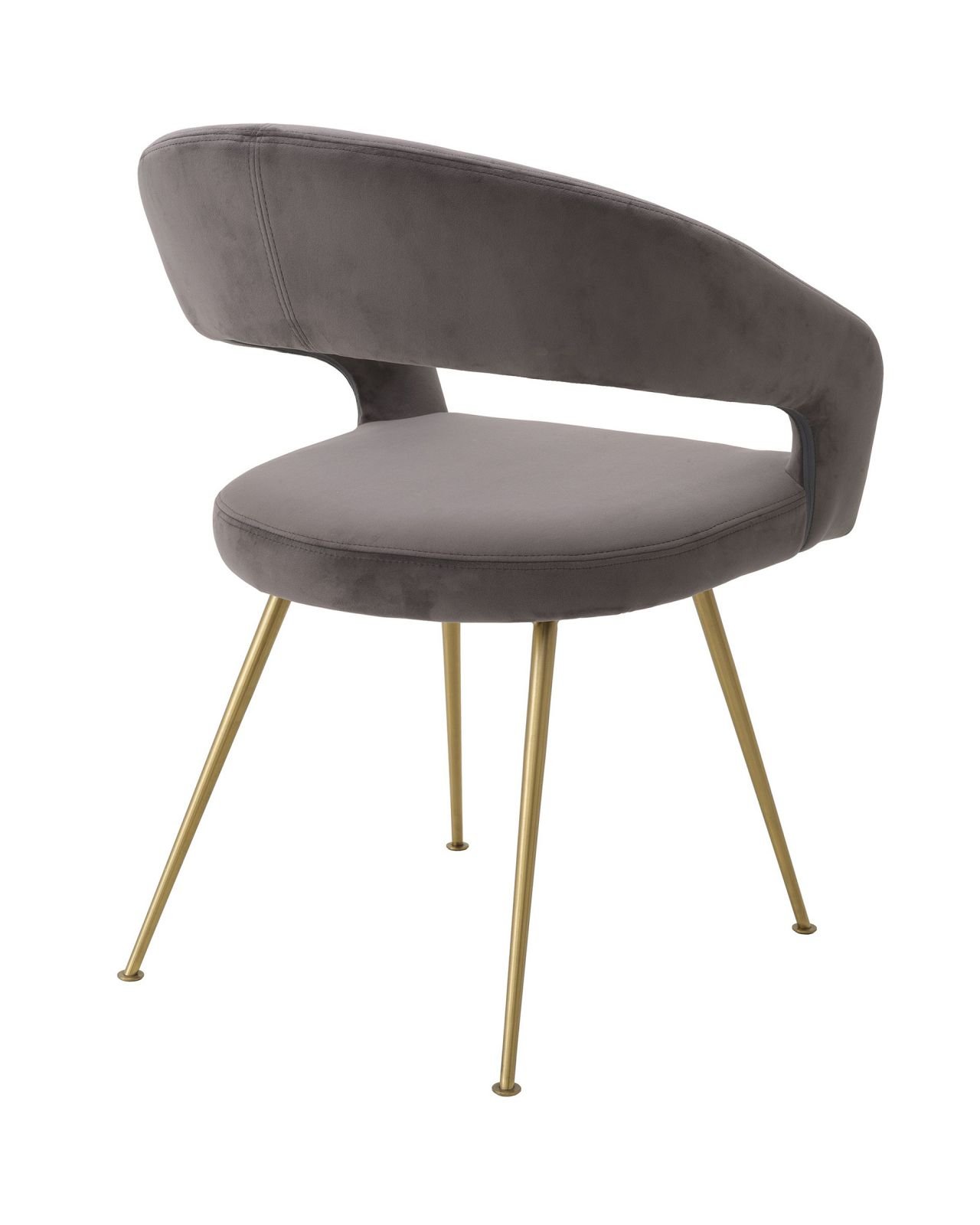 Bravo dining chair velvet savona grey