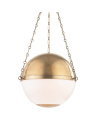 Sphere no.2 taklampe antikk messing