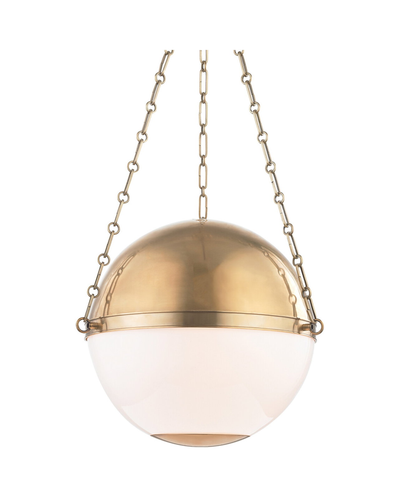 Sphere no.2 taklampe antikk messing