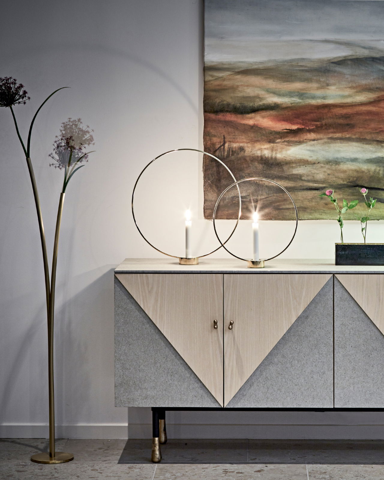 Gloria ljusstake nickel