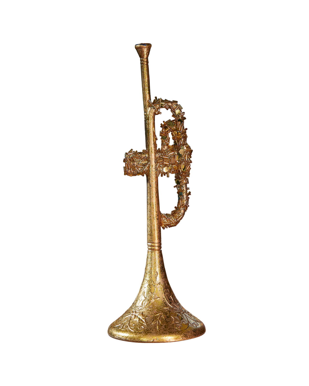 Louis trumpet julgransdekoration guld 24cm