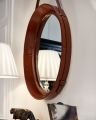 Kensington spegel läder oval