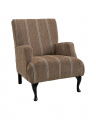 Langford fauteuil serena stripe chestnut