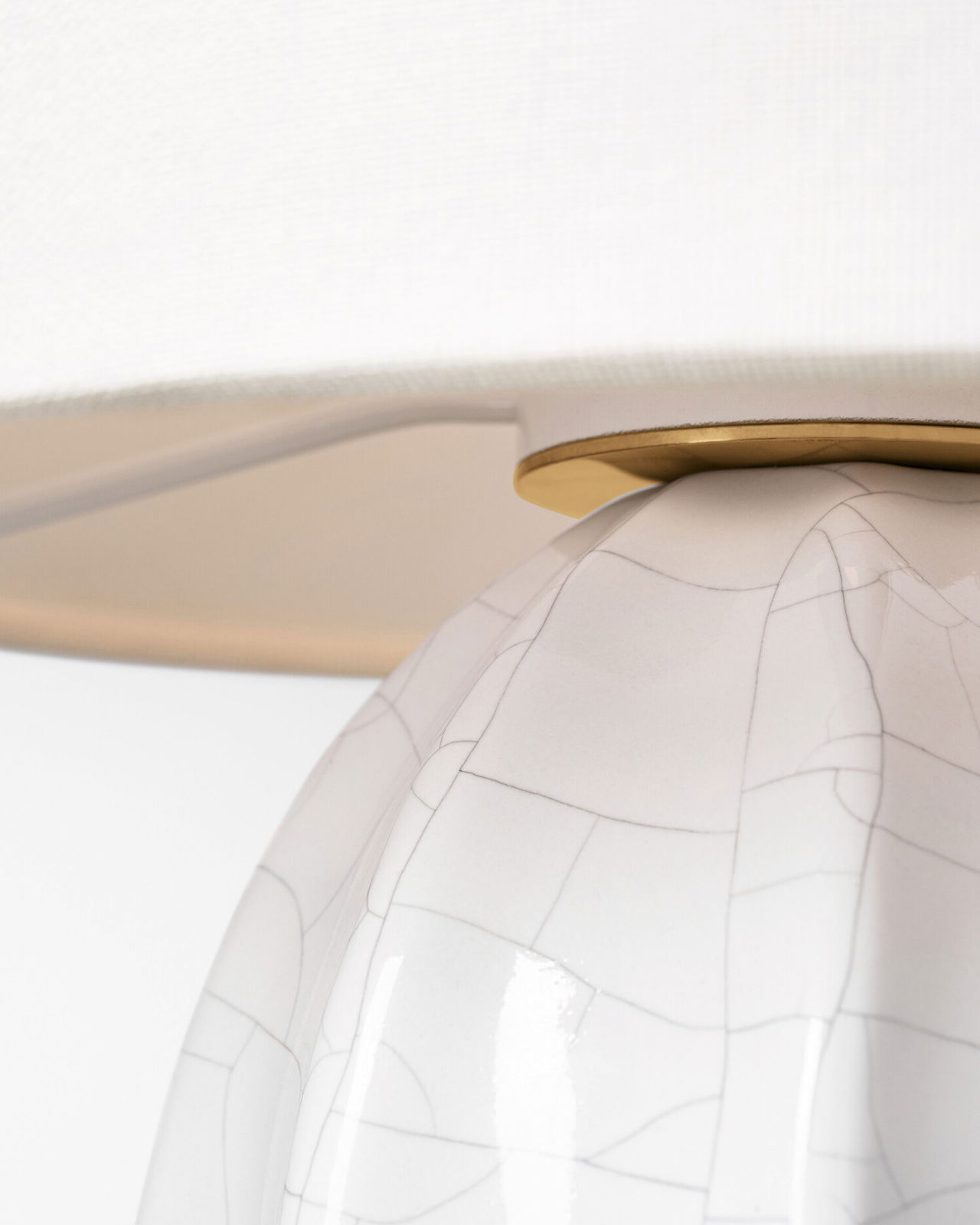 Melanie 12" Cordless Accent Lamp Crackled Ivory