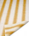 Stripes teppich off white/gelb