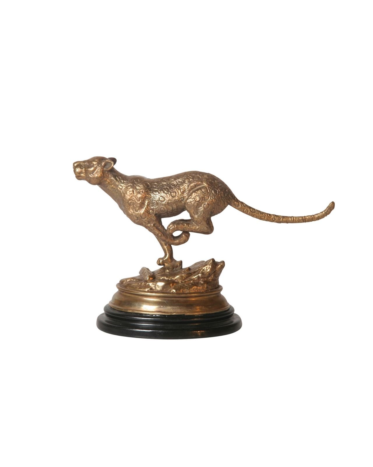 Leopard Figurine brass